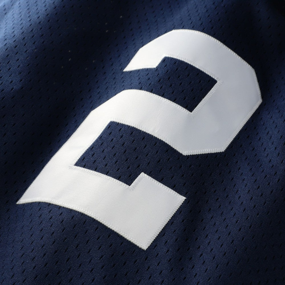 Derek Jeter New York Yankees Cooperstown Collection Mesh Batting Practice Button-Up Jersey - Navy | Mitchell & Ness