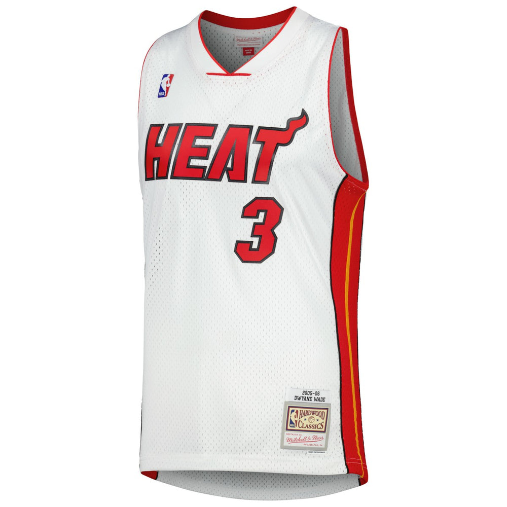 Dwyane Wade Miami Heat 2005/06 Hardwood Classics Swingman Jersey - White | Mitchell & Ness cheap