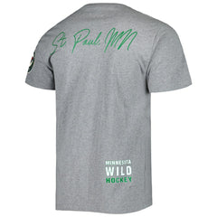 Minnesota Wild Mitchell & Ness City Collection T-Shirt Heather Gray