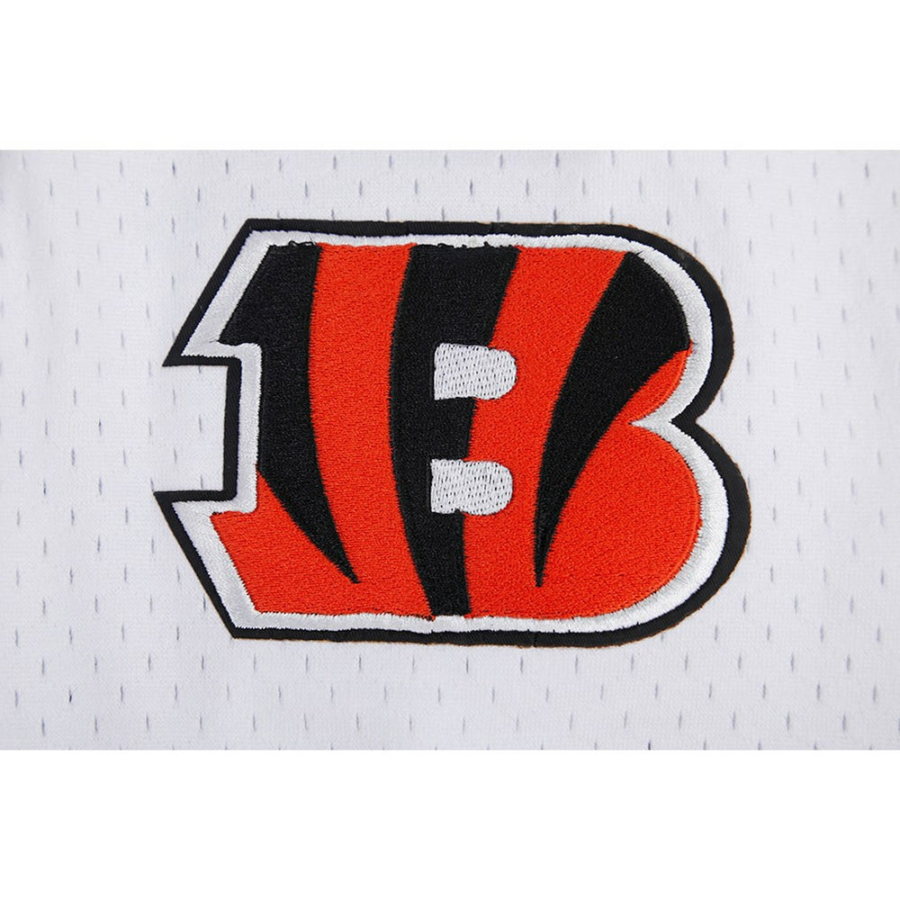 Joe Burrow Cincinnati Bengals Pro Standard Mesh Baseball Button-Up T-Shirt - White on sale