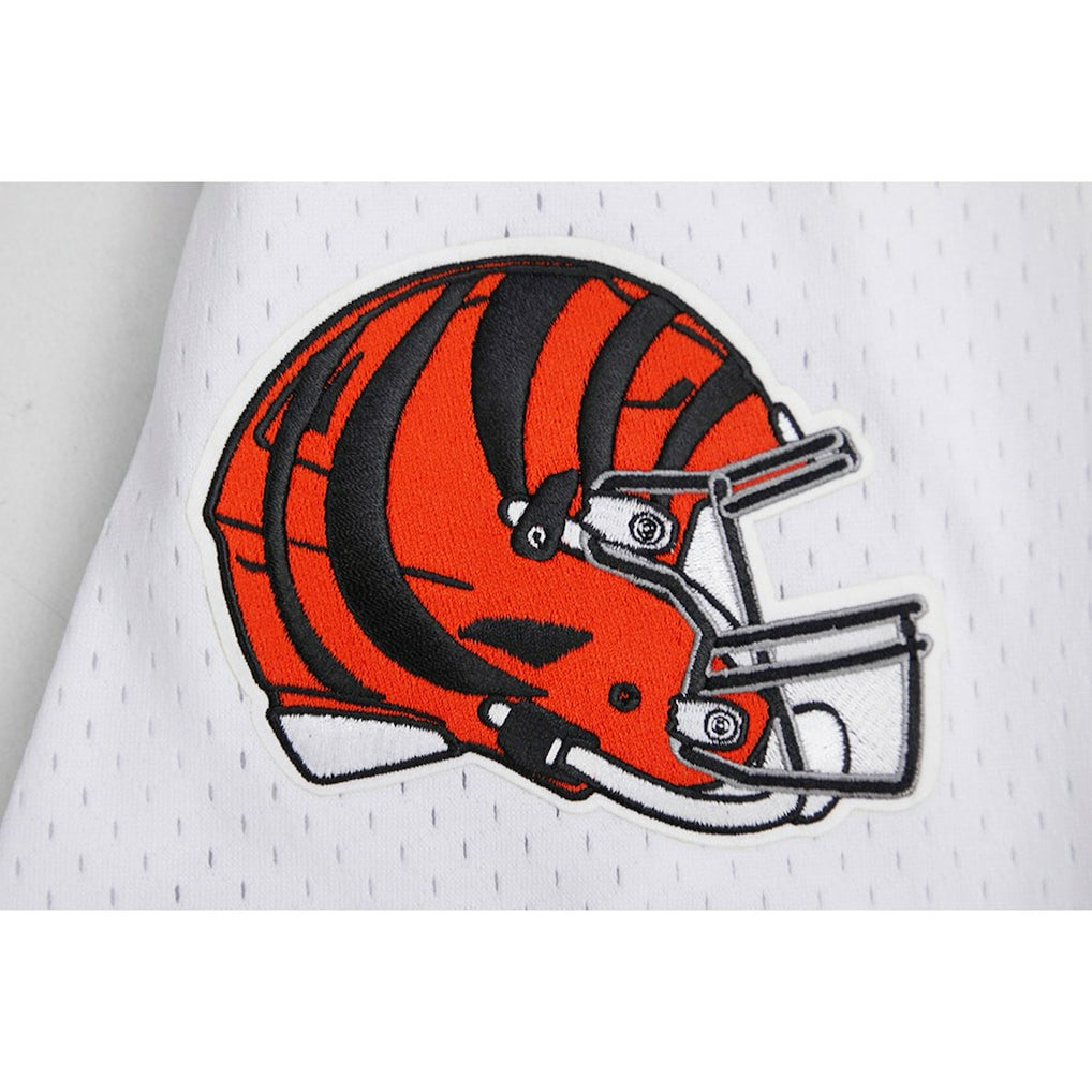 Joe Burrow Cincinnati Bengals Pro Standard Mesh Baseball Button-Up T-Shirt - White on sale