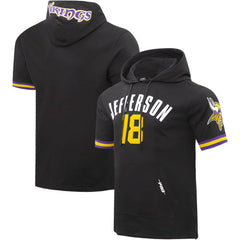 Justin Jefferson Minnesota Vikings Pro Standard Player Name & Number Hoodie T-Shirt - Black cheap