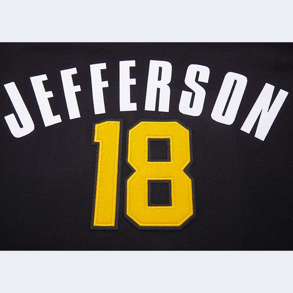 Justin Jefferson Minnesota Vikings Pro Standard Player Name & Number Hoodie T-Shirt - Black cheap
