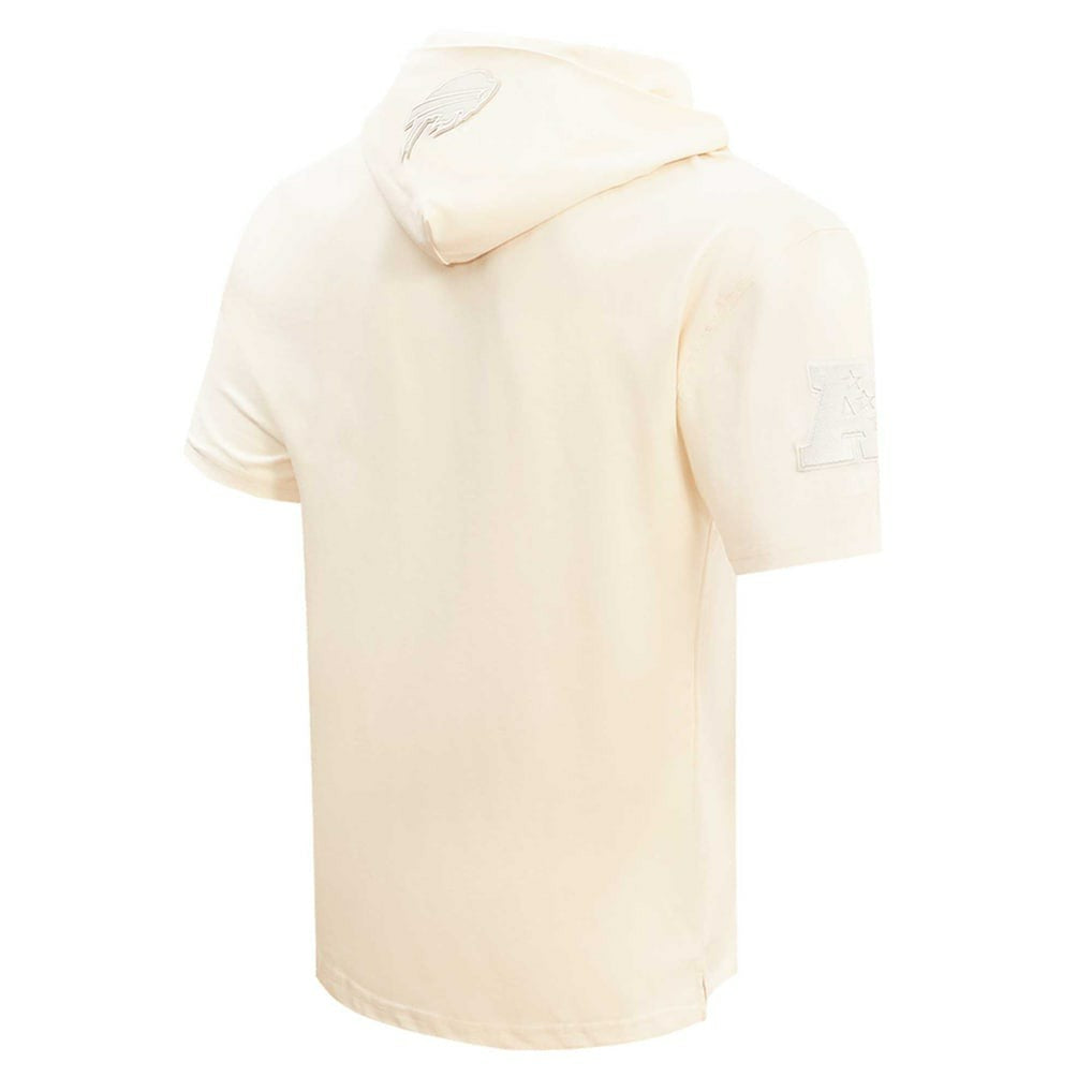 Josh Allen Buffalo Bills Player Name & Number Neutral Short Sleeve Pullover Hoodie - Oatmeal sale