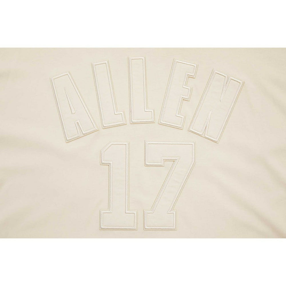 Josh Allen Buffalo Bills Player Name & Number Neutral Short Sleeve Pullover Hoodie - Oatmeal sale