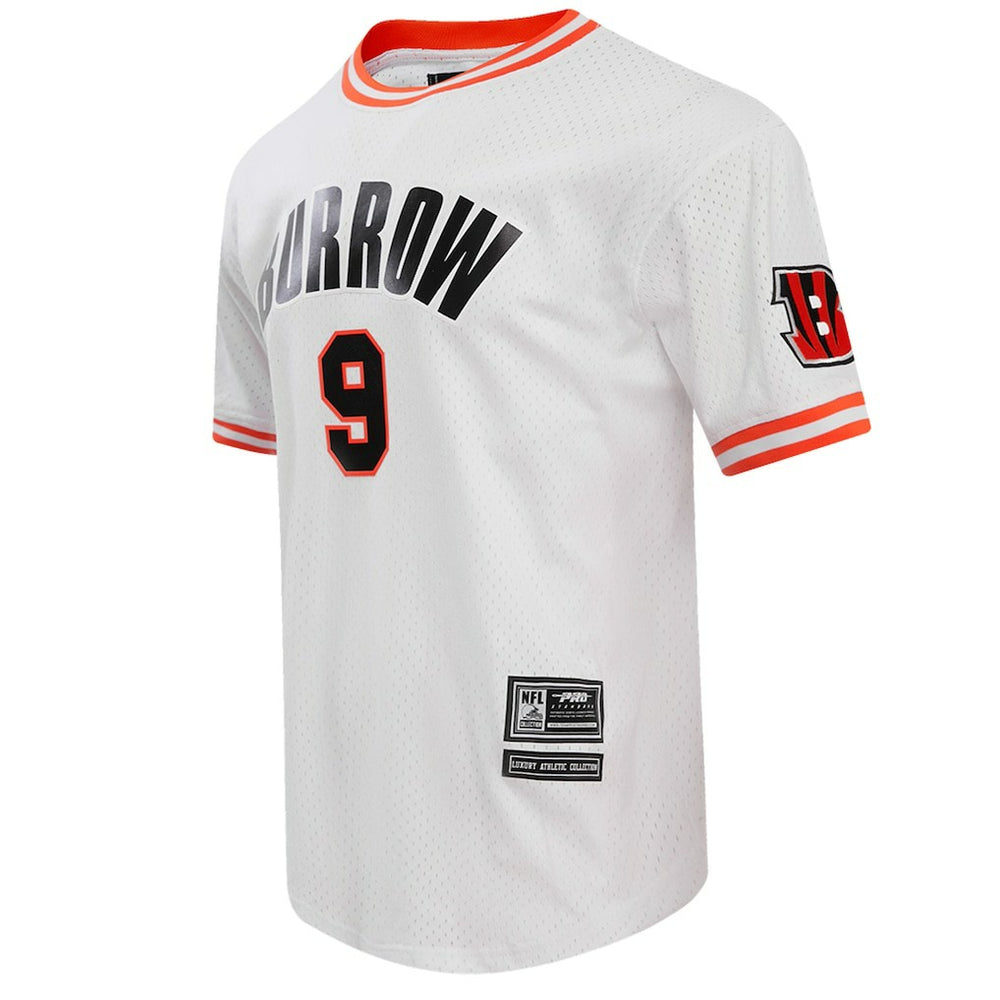 Joe Burrow Cincinnati Bengals Pro Standard Player Name & Number Mesh T-Shirt - White for sale