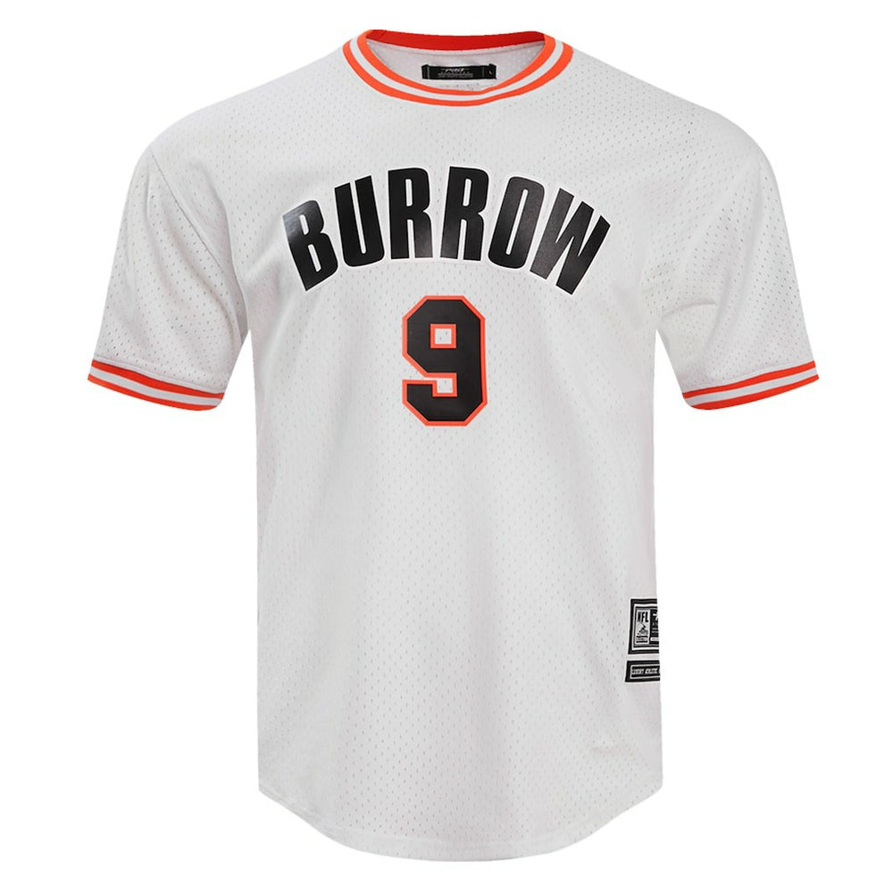 Joe Burrow Cincinnati Bengals Pro Standard Player Name & Number Mesh T-Shirt - White for sale