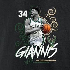 Giannis Antetokounmpo Milwaukee Bucks Competitor T-Shirt - Black online