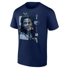 Ja Morant Memphis Grizzlies Jump Pass T-Shirt - Navy shop