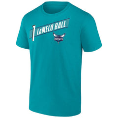 LaMelo Ball Charlotte Hornets Full-Court Press Name & Number T-Shirt - Aqua sale
