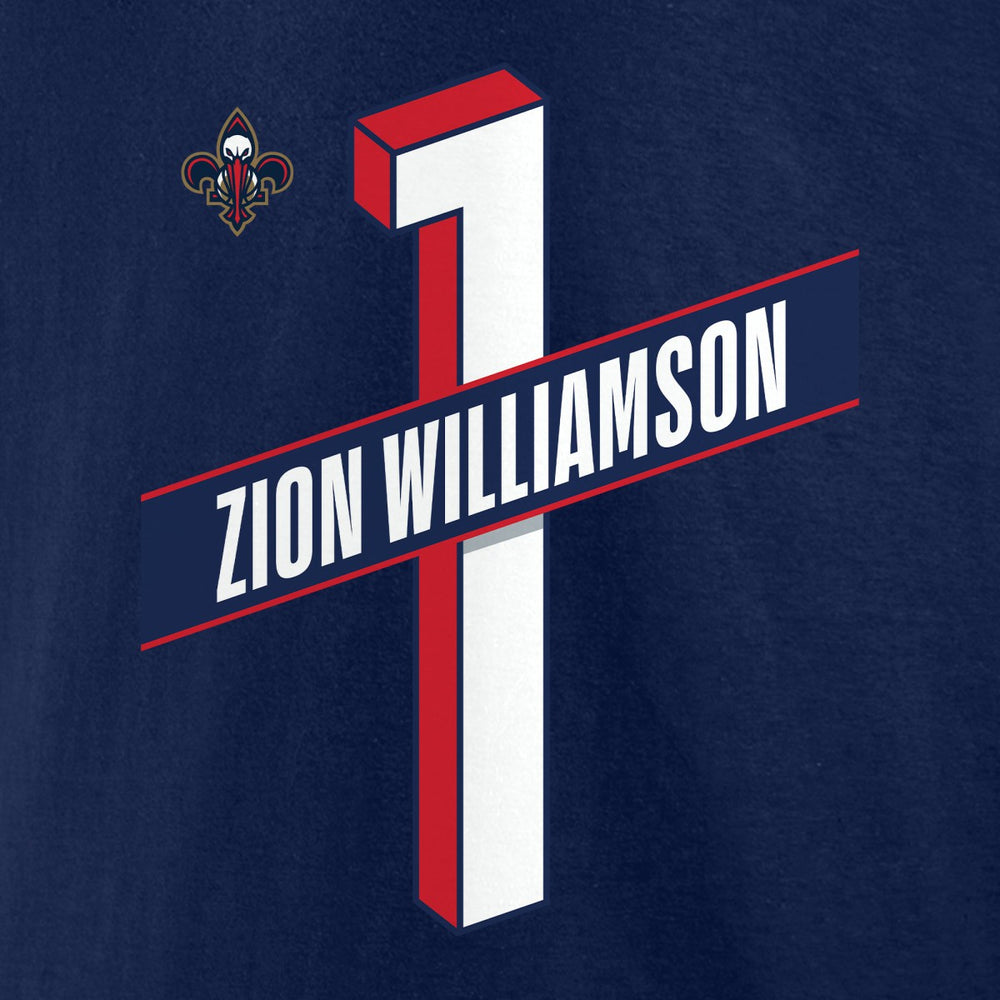 Zion Williamson New Orleans Pelicans Full-Court Press Name & Number T-Shirt - Navy cheap