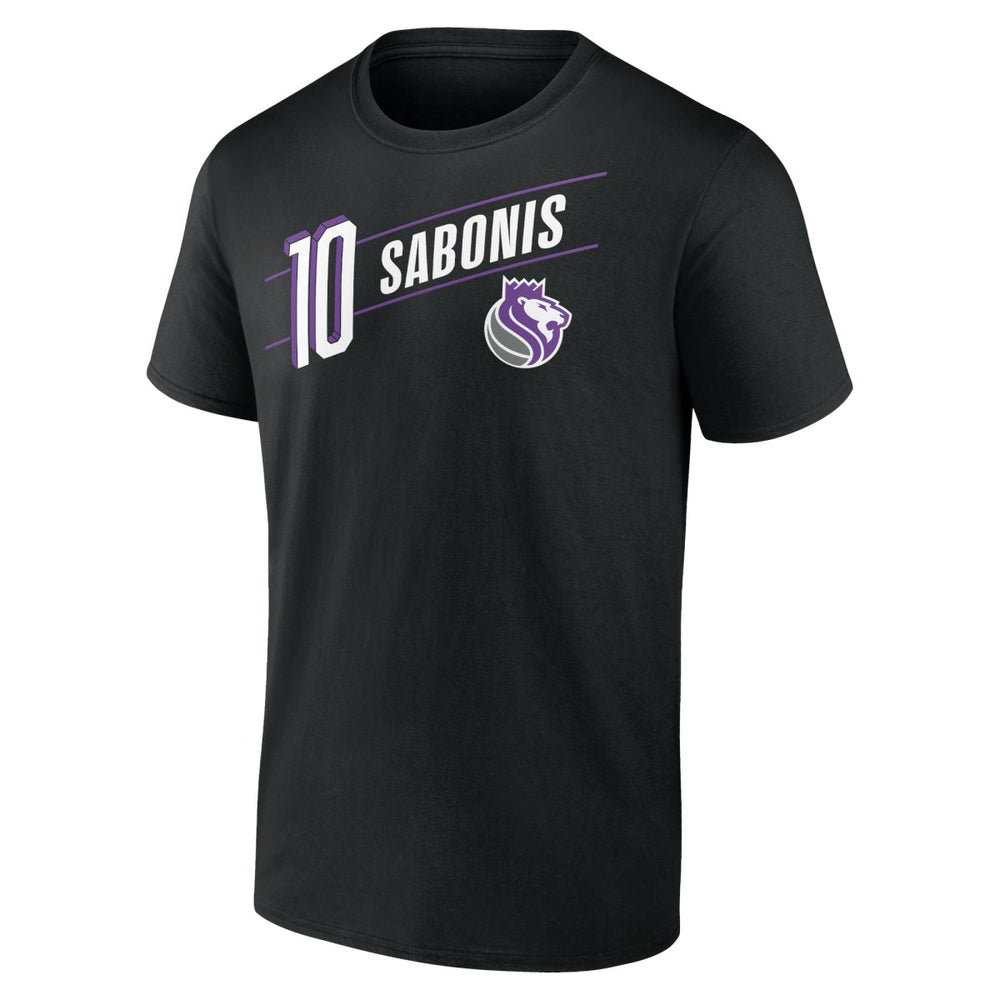 Domantas Sabonis Sacramento Kings Full-Court Press Name & Number T-Shirt - Black cheap