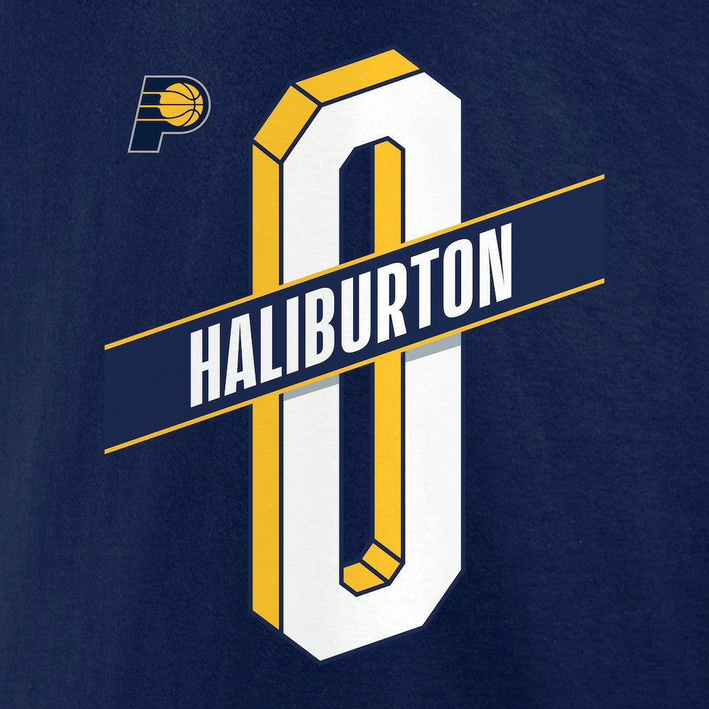 Tyrese Haliburton Indiana Pacers Full-Court Press Name & Number T-Shirt - Navy shop