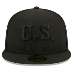 USMNT New Era Text 59FIFTY Fitted Hat - Black | New Era on sale