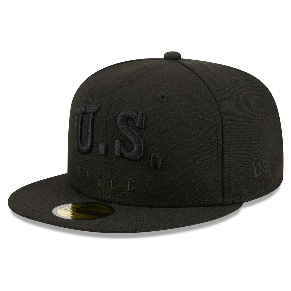 USMNT New Era Text 59FIFTY Fitted Hat - Black | New Era on sale