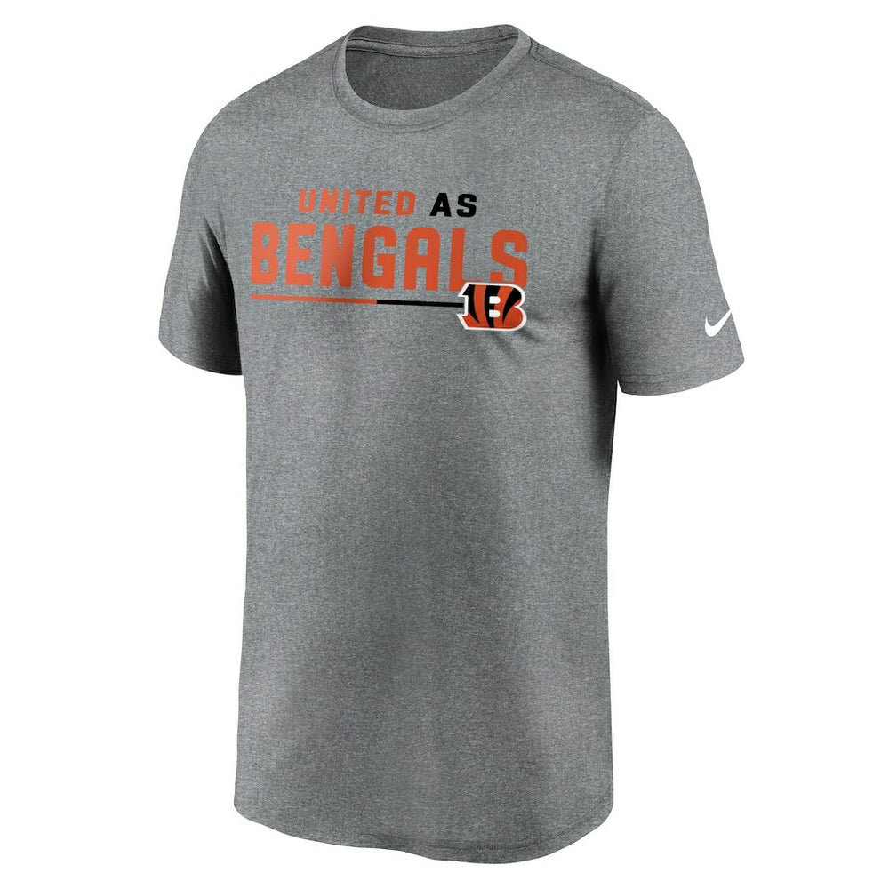 Cincinnati Bengals Legend Team Shoutout Performance T-Shirt - Heather Gray | Nike online