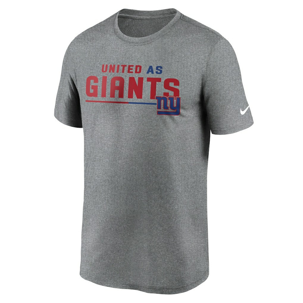 New York Giants Legend Team Shoutout Performance T-Shirt - Heather Gray | Nike on sale