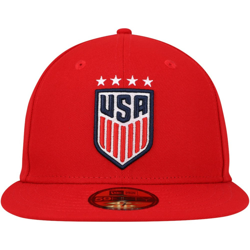 USWNT New Era Team Basic 59FIFTY Fitted Hat - Red | New Era shop