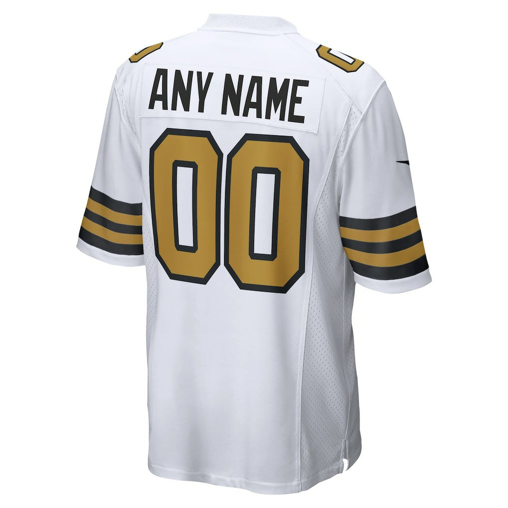 New Orleans Saints Alternate Custom Game Jersey - White | Nike for sale