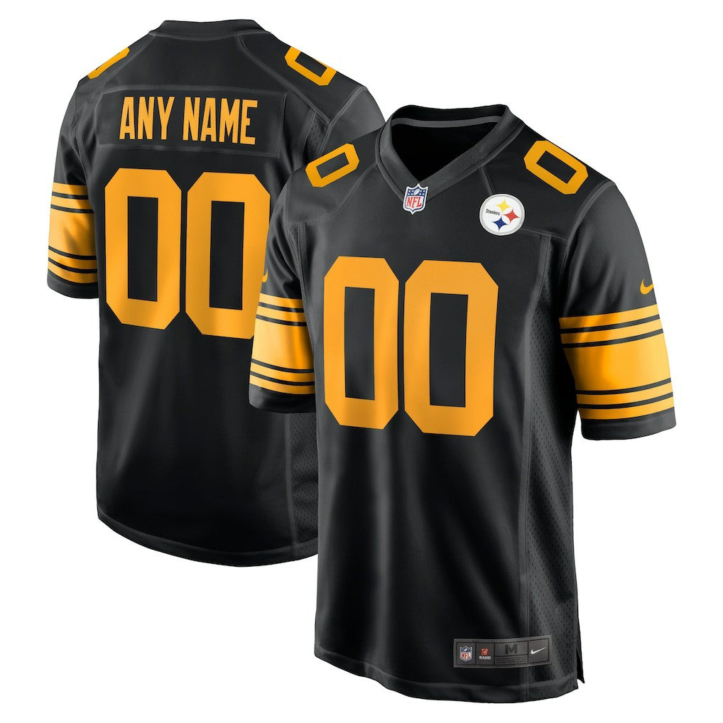 Pittsburgh Steelers Alternate Custom Game Jersey - Black | Nike discount