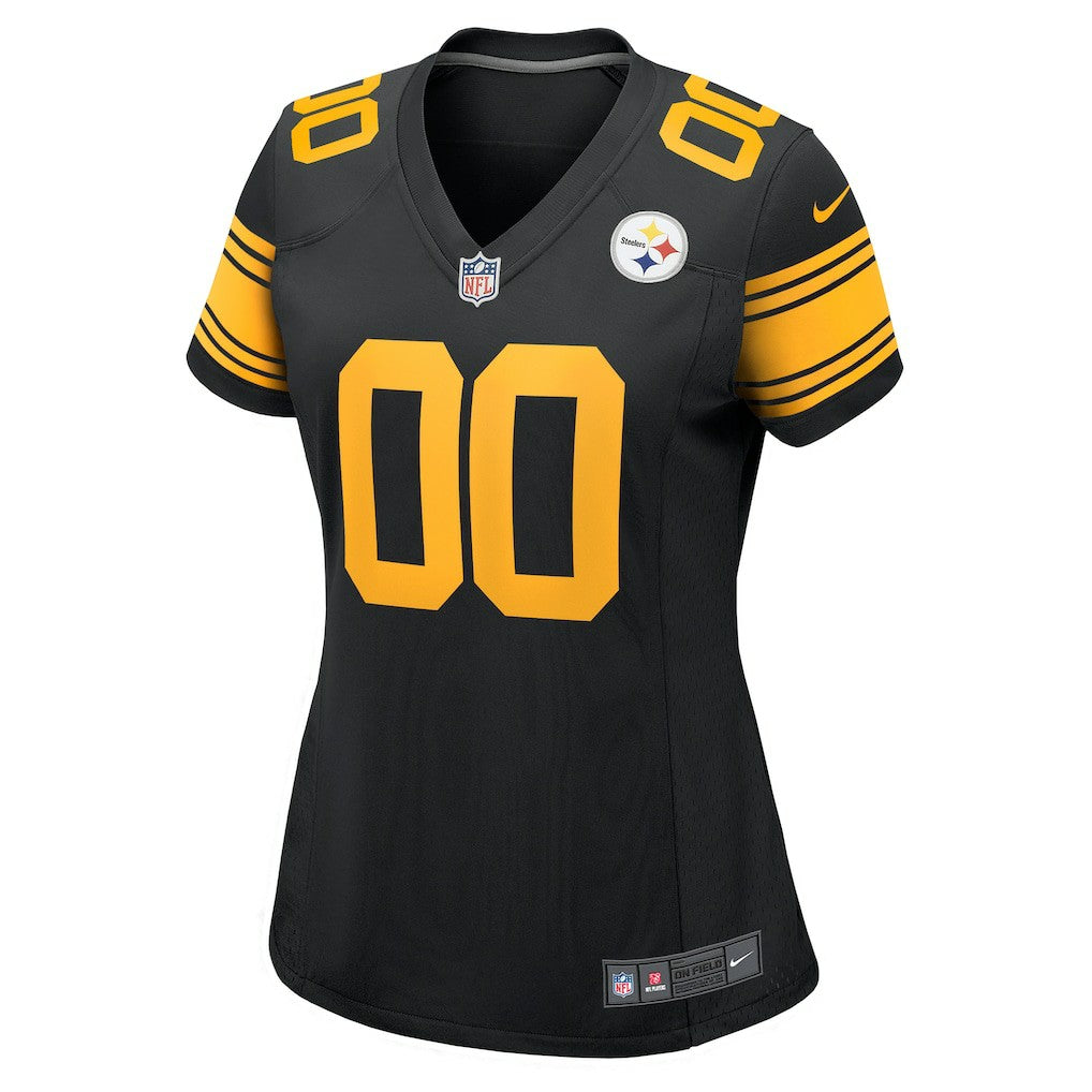 Pittsburgh Steelers Women's Alternate Custom Game Jersey - Black | Nike on sale