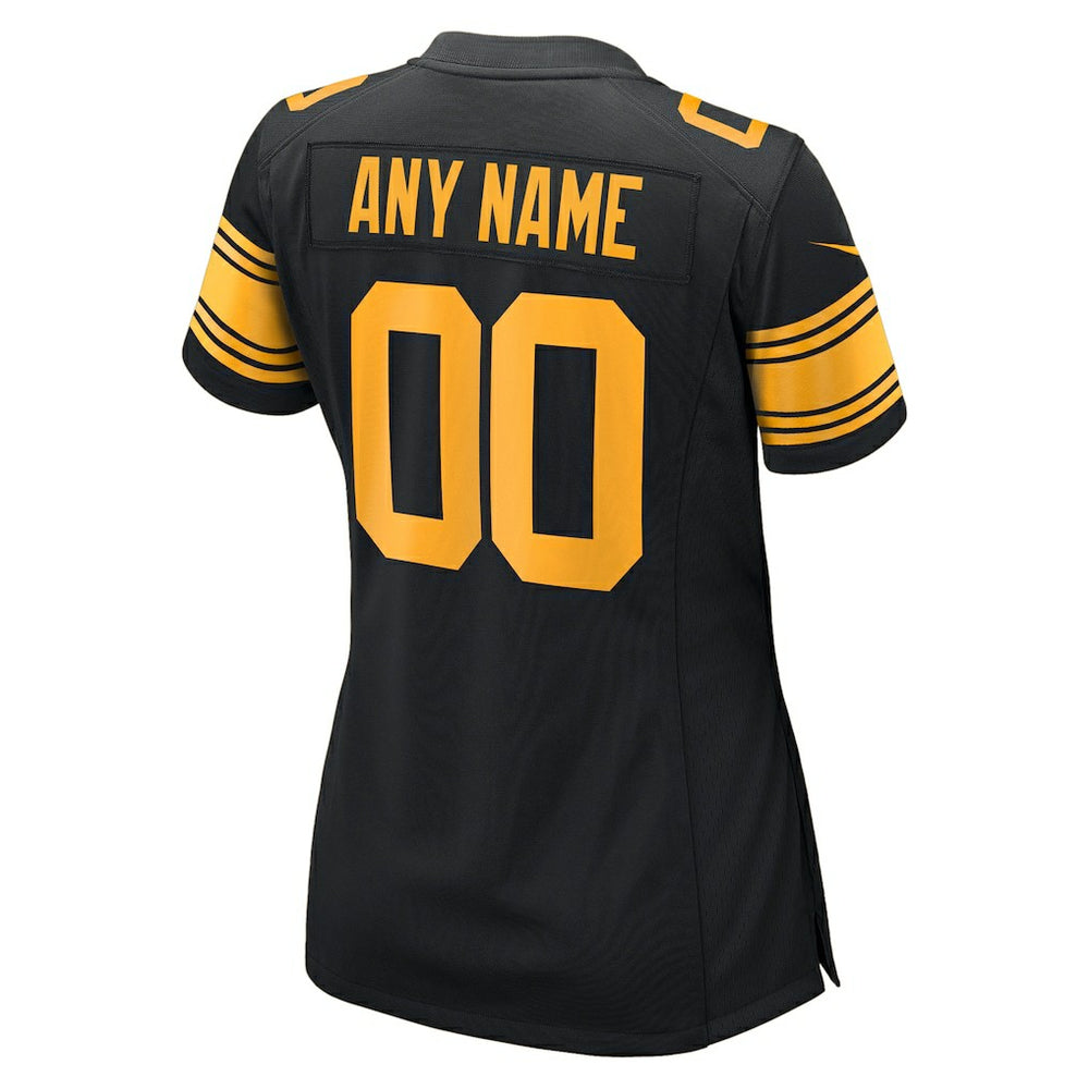 Pittsburgh Steelers Women's Alternate Custom Game Jersey - Black | Nike on sale