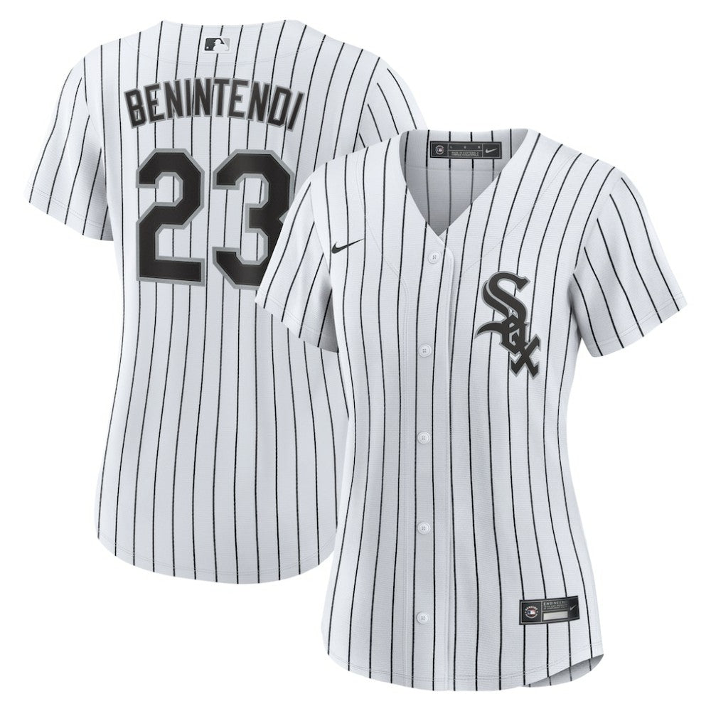 Andrew Benintendi Chicago White Sox Women's Home Official Player Jersey - White/Black | Nike