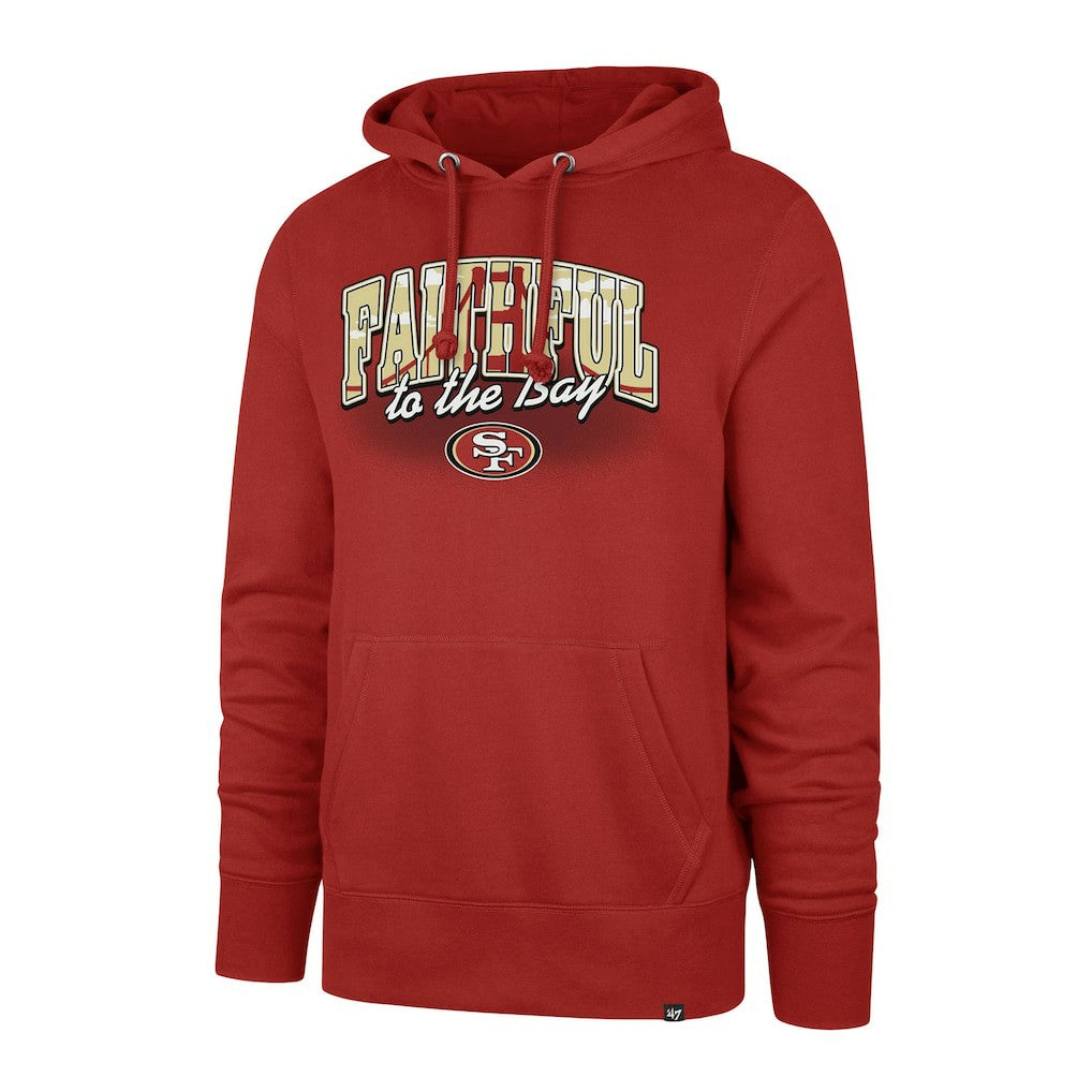 San Francisco 49ers '47 Regional Headline Pullover Hoodie - Scarlet on sale