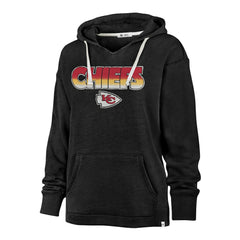 Kansas City Chiefs '47 Women's Color Rise Kennedy Pullover Hoodie - Black sale