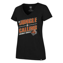 Cincinnati Bengals '47 Women's Team Regional Ultra Rival V-Neck T-Shirt - Black sale