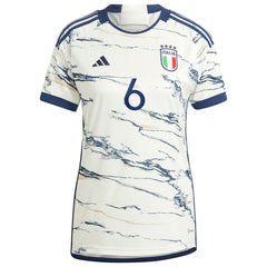 Marco Verratti Italy National Team Women's 2023 Away Replica Jersey - White | Adidas on sale