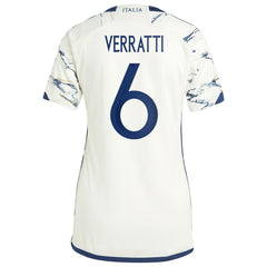 Marco Verratti Italy National Team Women's 2023 Away Replica Jersey - White | Adidas on sale