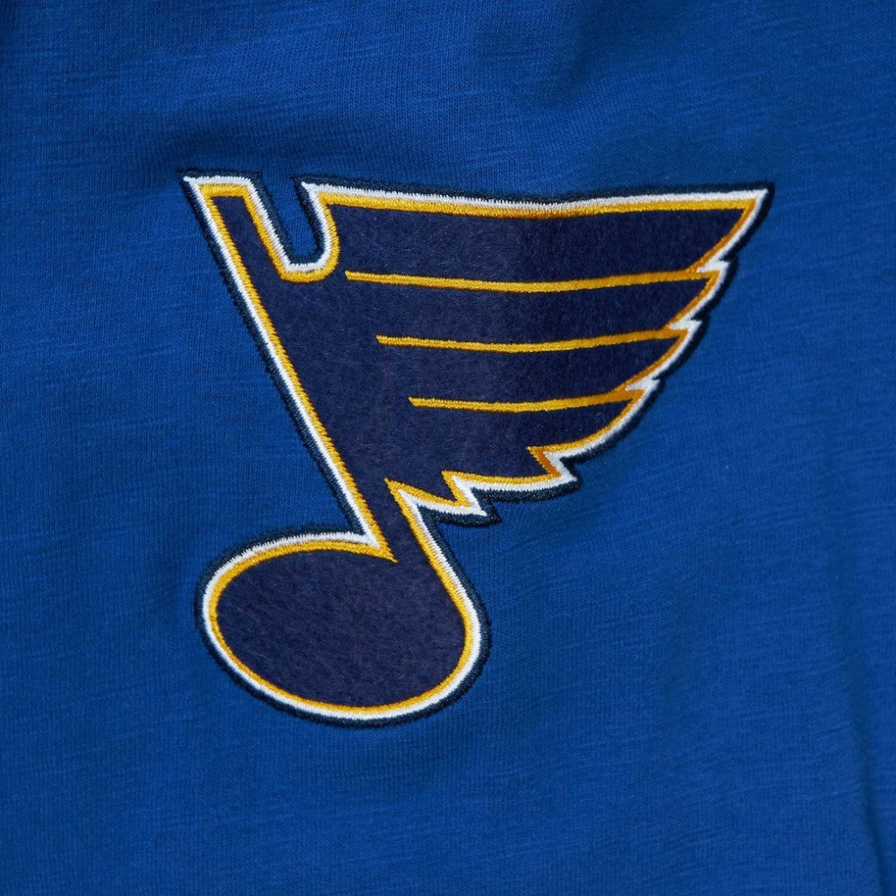 St. Louis Blues Mitchell & Ness Legendary Slub Hoodie Long Sleeve T-Shirt Blue