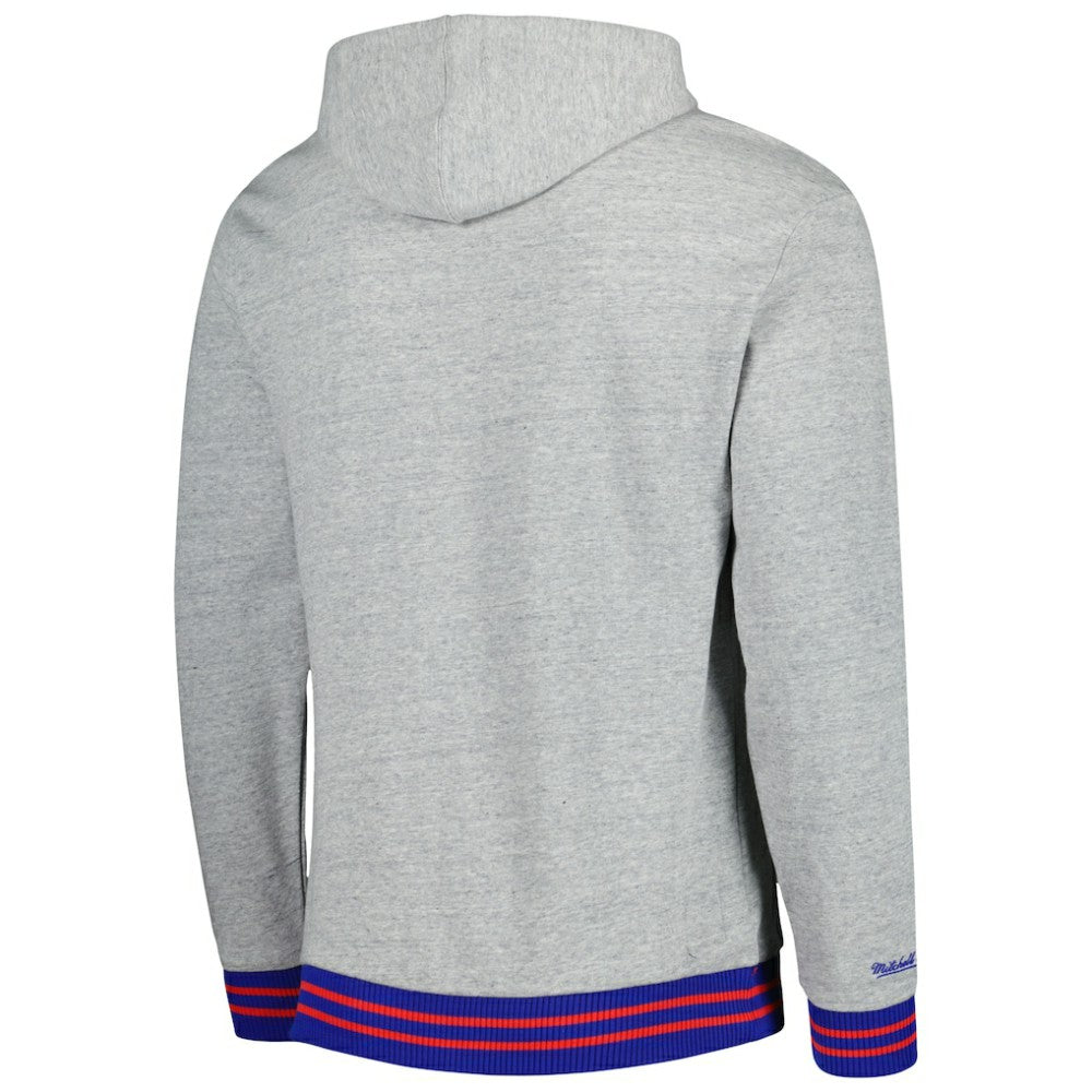 Washington Capitals Mitchell & Ness Classic French Terry Pullover Hoodie Heather Gray