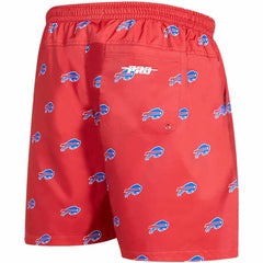 Buffalo Bills Pro Standard Allover Print Mini Logo Shorts - Red sale
