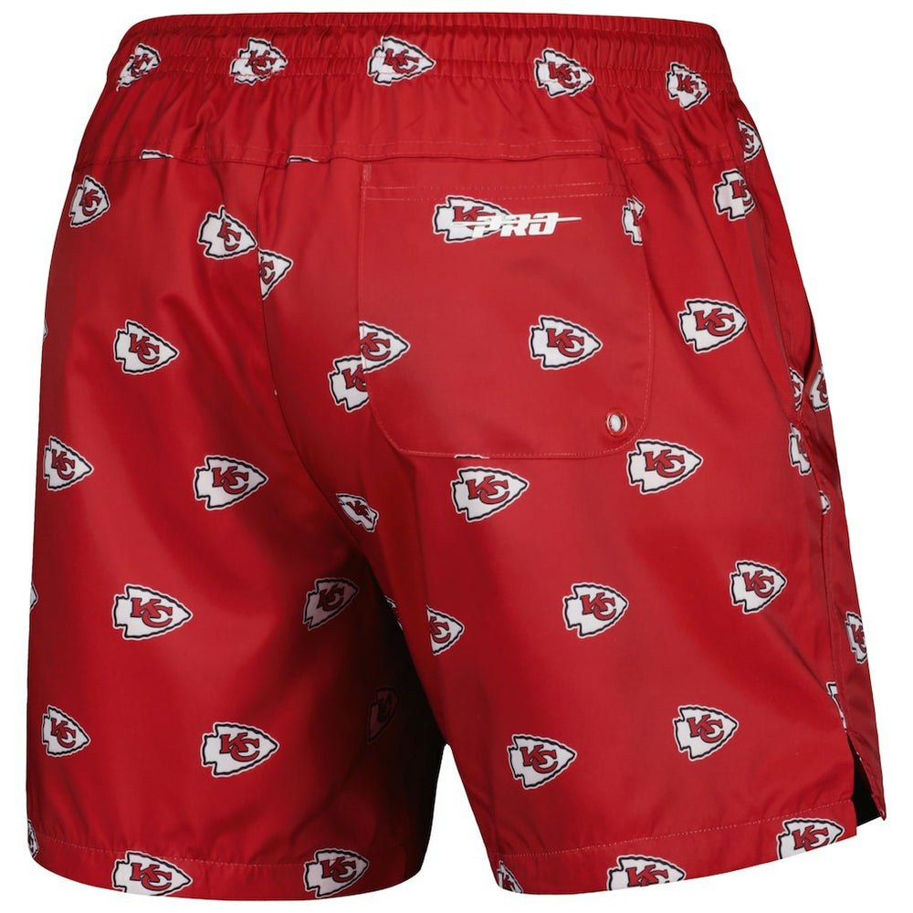Kansas City Chiefs Pro Standard Allover Print Mini Logo Shorts - Red cheap