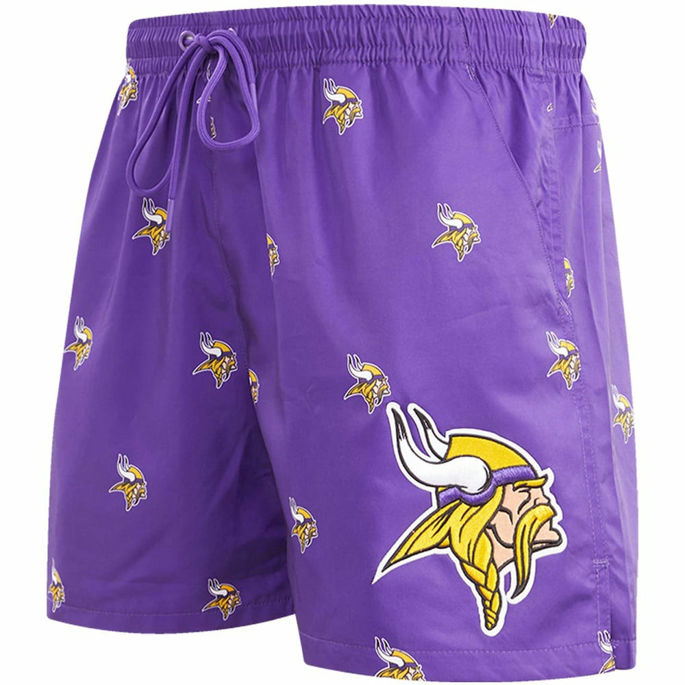 Minnesota Vikings Pro Standard Allover Print Mini Logo Shorts - Purple for sale