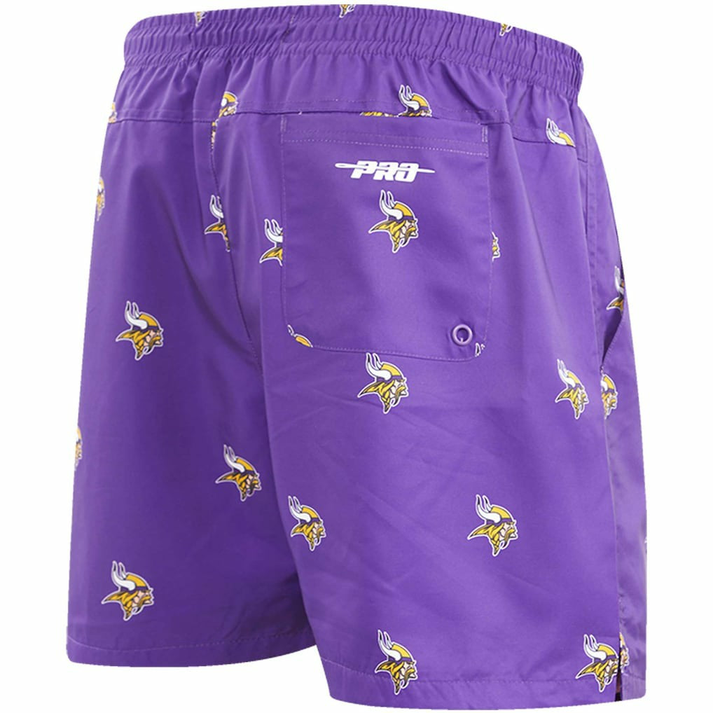 Minnesota Vikings Pro Standard Allover Print Mini Logo Shorts - Purple for sale