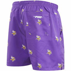 Minnesota Vikings Pro Standard Allover Print Mini Logo Shorts - Purple for sale
