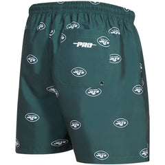 New York Jets Pro Standard Allover Print Mini Logo Shorts - Green outlet