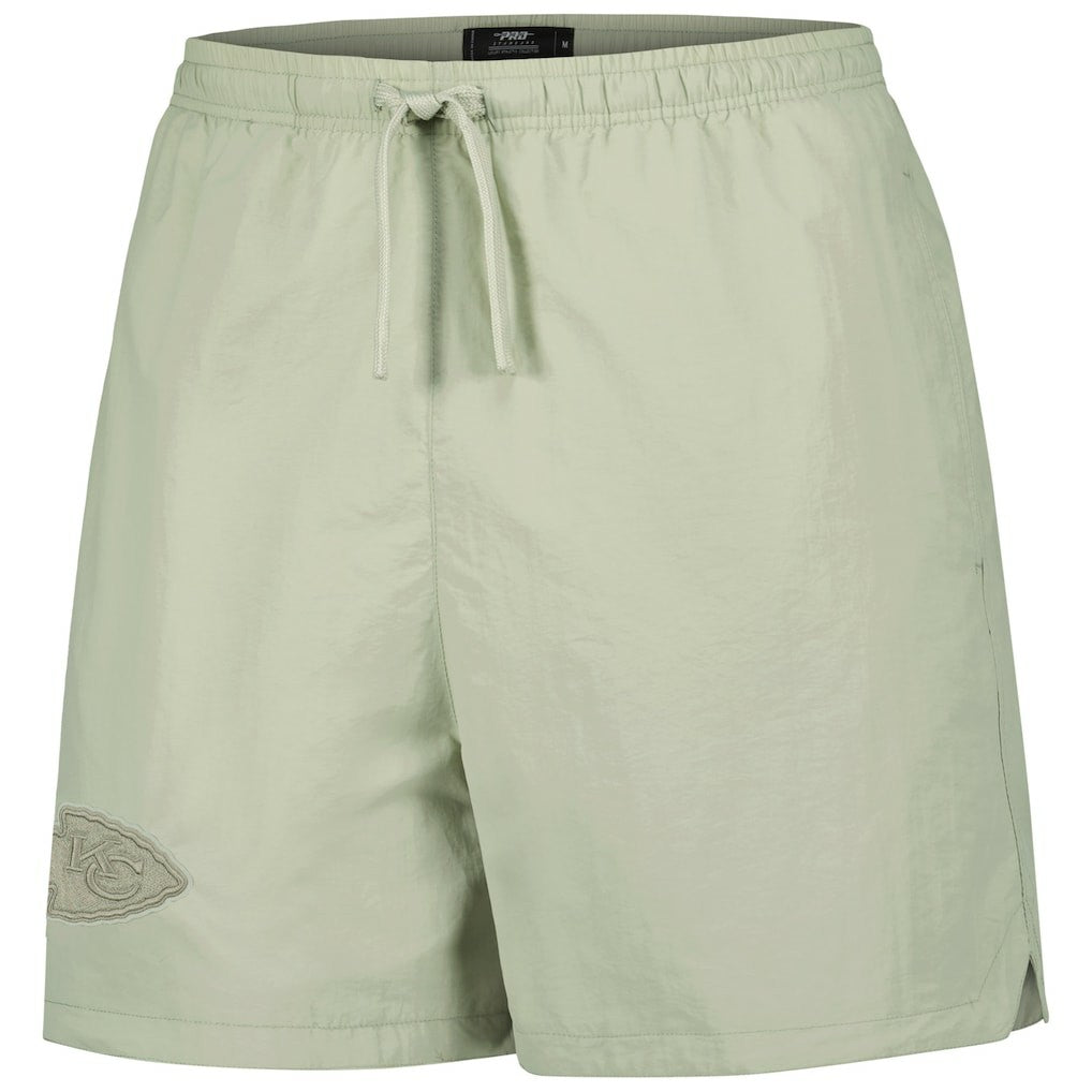 Kansas City Chiefs Pro Standard Neutrals 2.0 Woven Shorts - Light Green discount