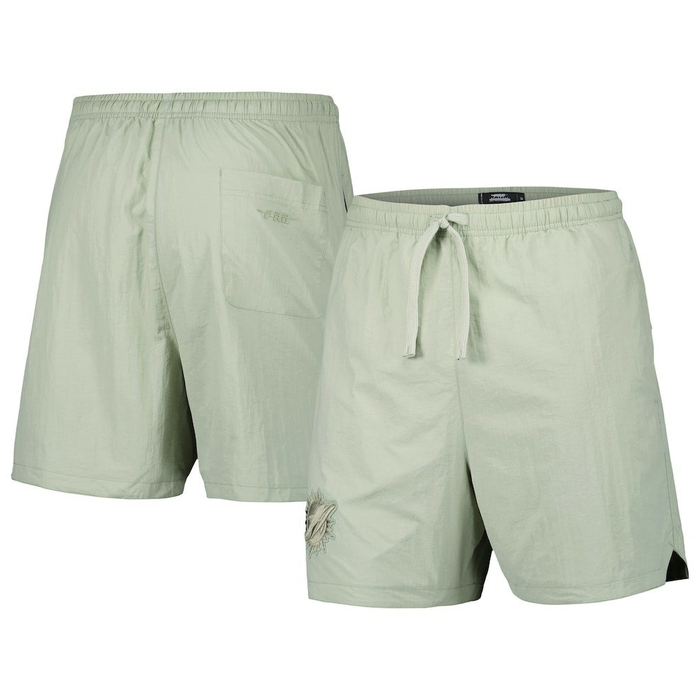 Miami Dolphins Pro Standard Neutrals 2.0 Woven Shorts - Light Green cheap