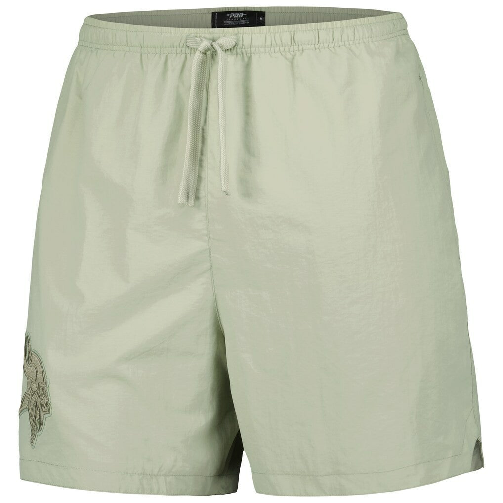 Minnesota Vikings Pro Standard Neutrals 2.0 Woven Shorts - Light Green discount