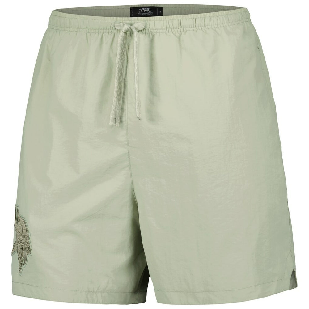 Minnesota Vikings Pro Standard Neutrals 2.0 Woven Shorts - Light Green discount