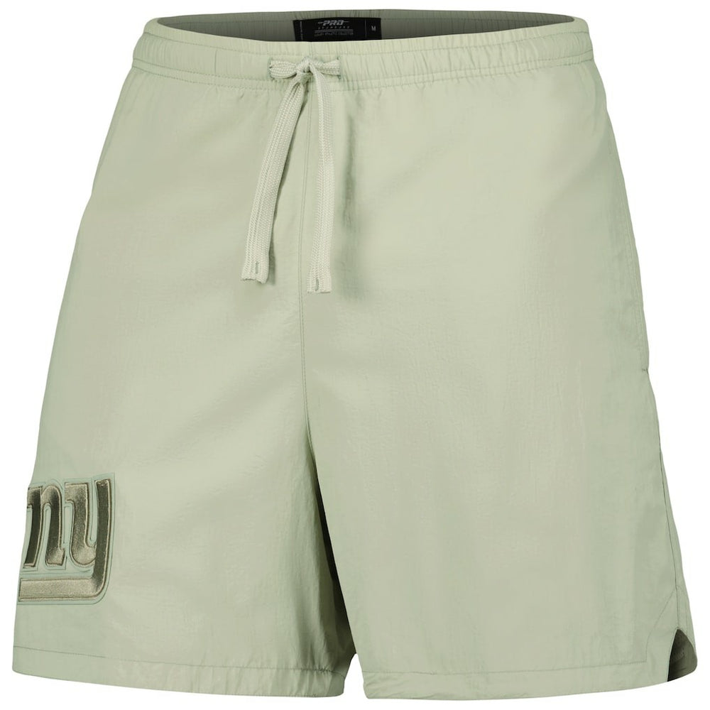 New York Giants Pro Standard Neutrals 2.0 Woven Shorts - Light Green discount