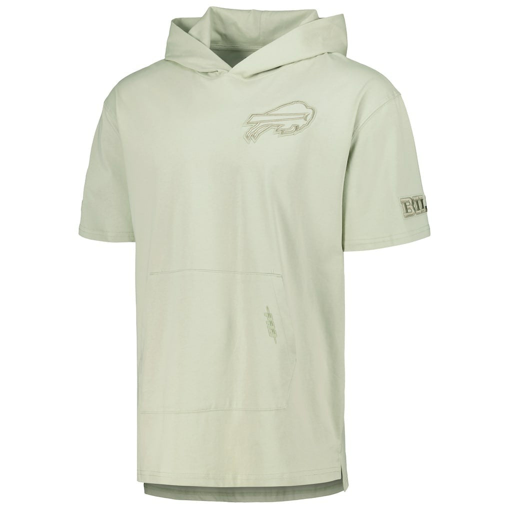 Buffalo Bills Pro Standard Neutrals Short Sleeve Pullover Hoodie - Light Green discount