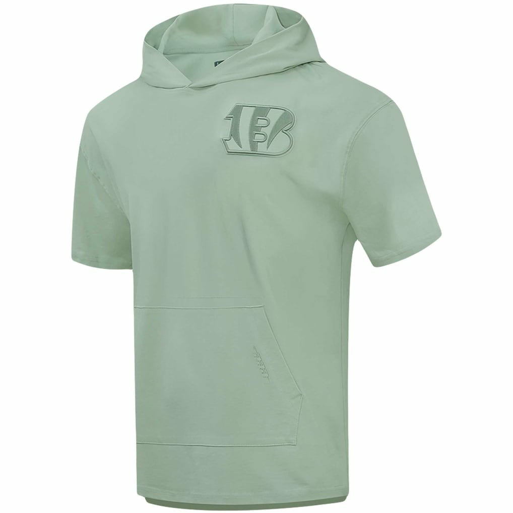 Cincinnati Bengals Pro Standard Neutrals Short Sleeve Pullover Hoodie - Light Green outlet