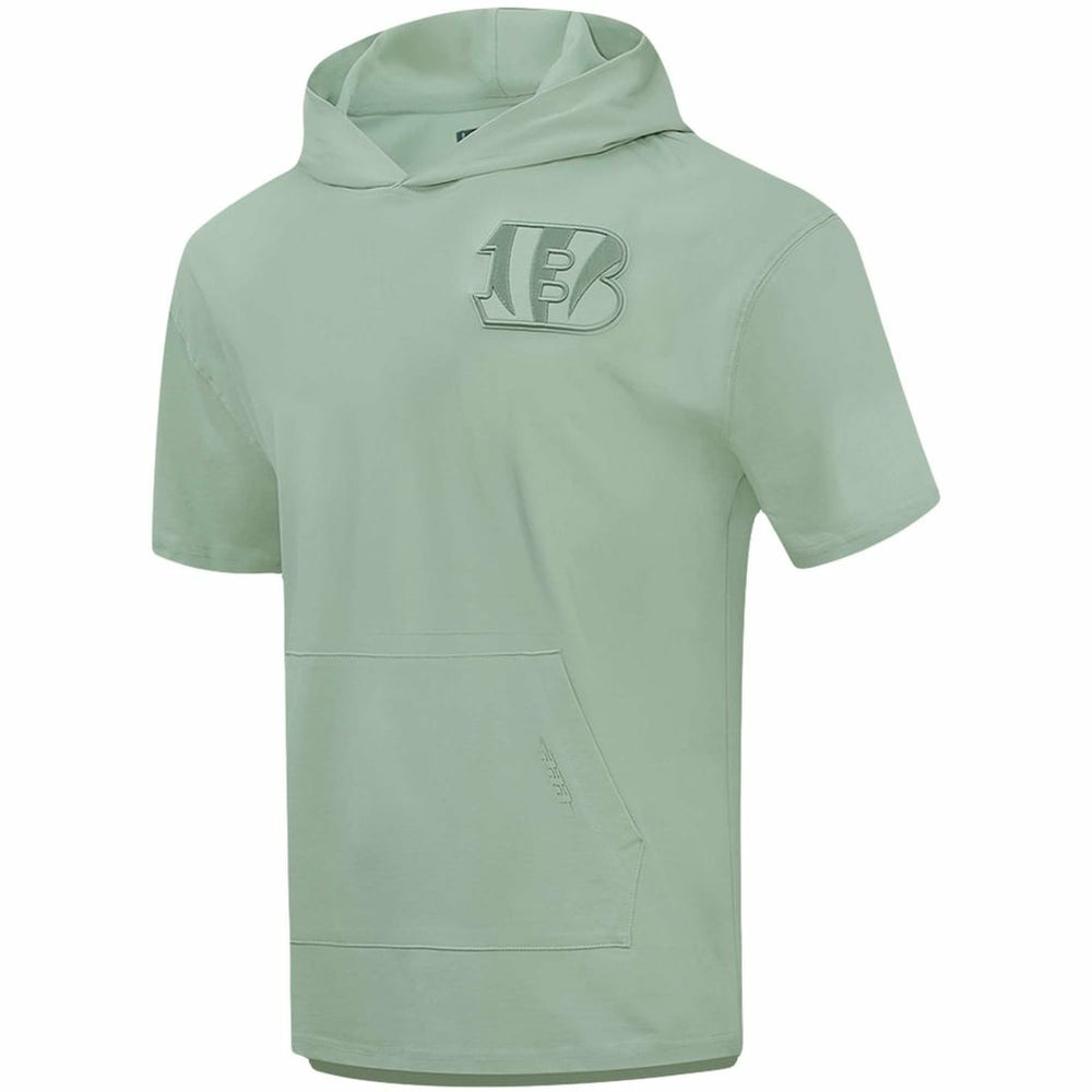 Cincinnati Bengals Pro Standard Neutrals Short Sleeve Pullover Hoodie - Light Green outlet