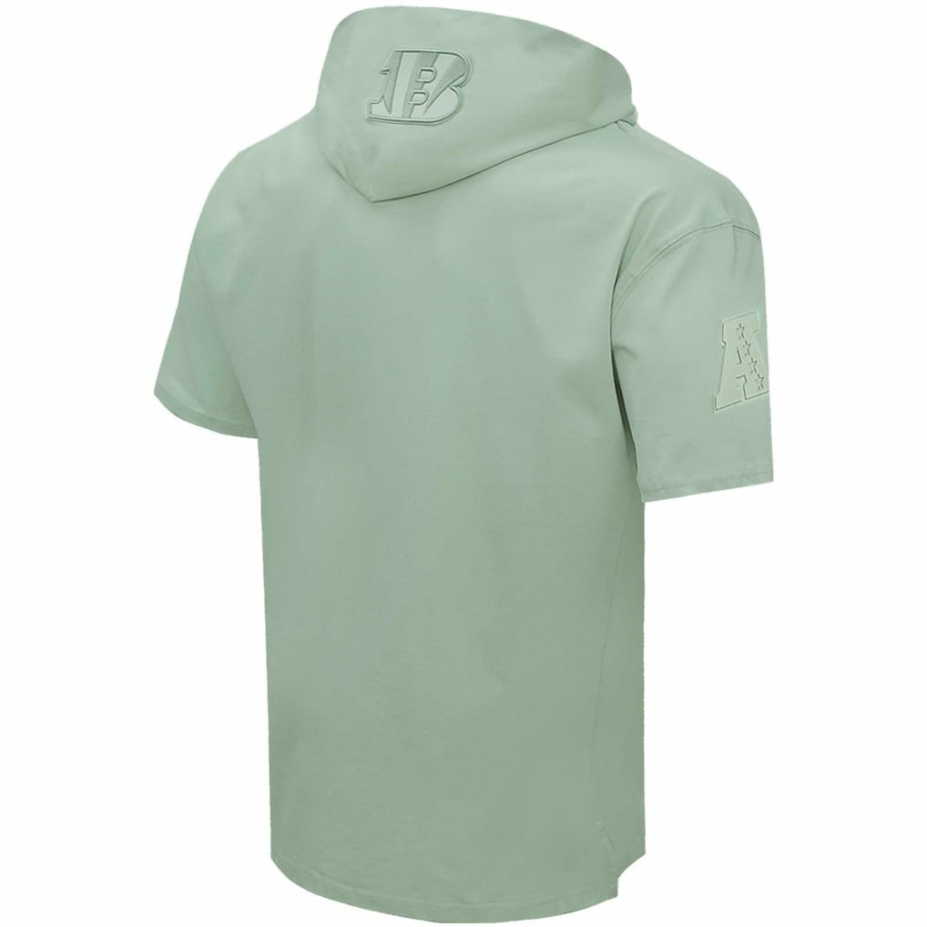 Cincinnati Bengals Pro Standard Neutrals Short Sleeve Pullover Hoodie - Light Green outlet
