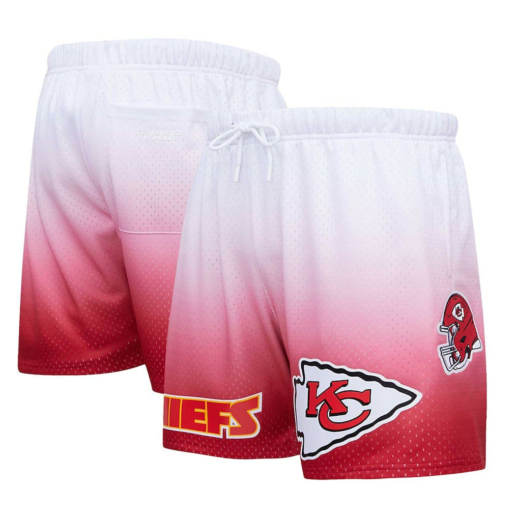Kansas City Chiefs Pro Standard Ombre Mesh Shorts - Red/White on sale